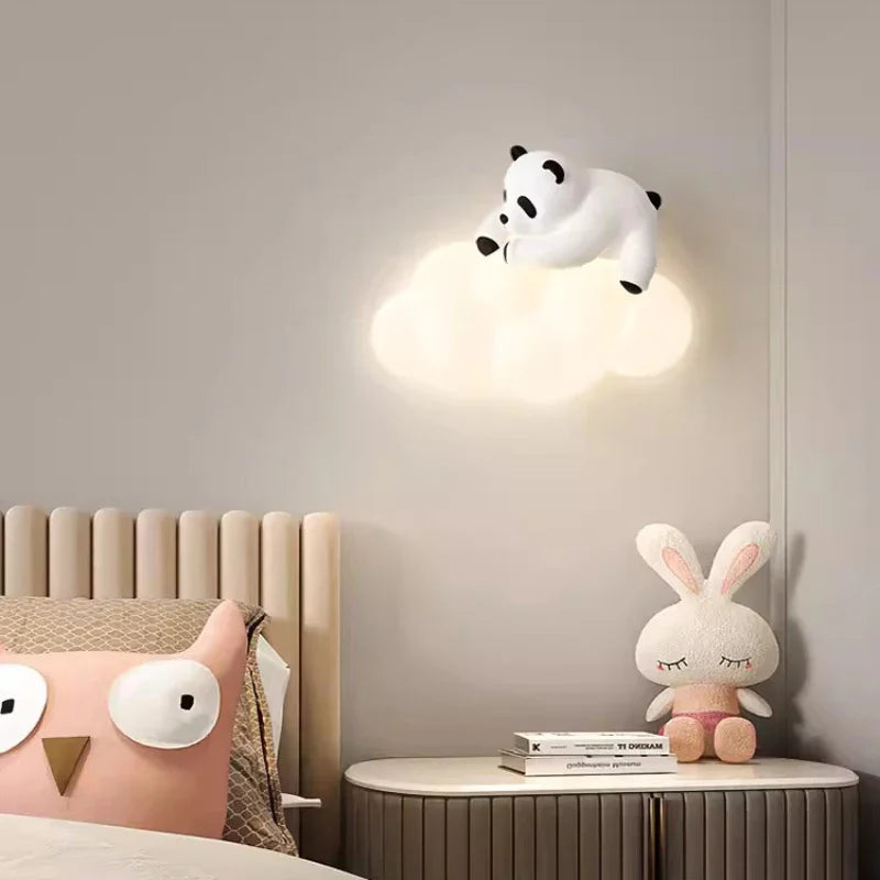 PandaGlow Lamp - Liefelijke LED Wandverlichting voor Kinderen