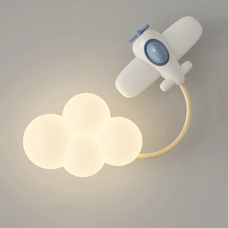 CartoonAirplane Light – Speelse Wandlamp voor de Kinderkamer