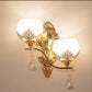 CrystalLuxe – Gouden LED Wandlamp voor Sfeervolle Verlichting