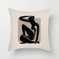 Aurum Kussenhoes - Moderne Zwart-Wit Kussenhoes met Abstracte Kunstprint