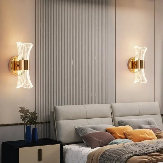 GlowCurve – Elegante LED Wandlamp voor Slaap- en Woonkamer