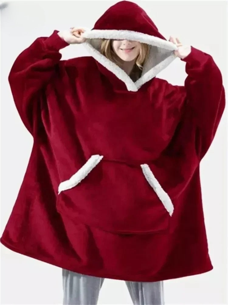 CozyWrap - Luxe Oversized Fleece Hoodie voor Ultiem Comfort