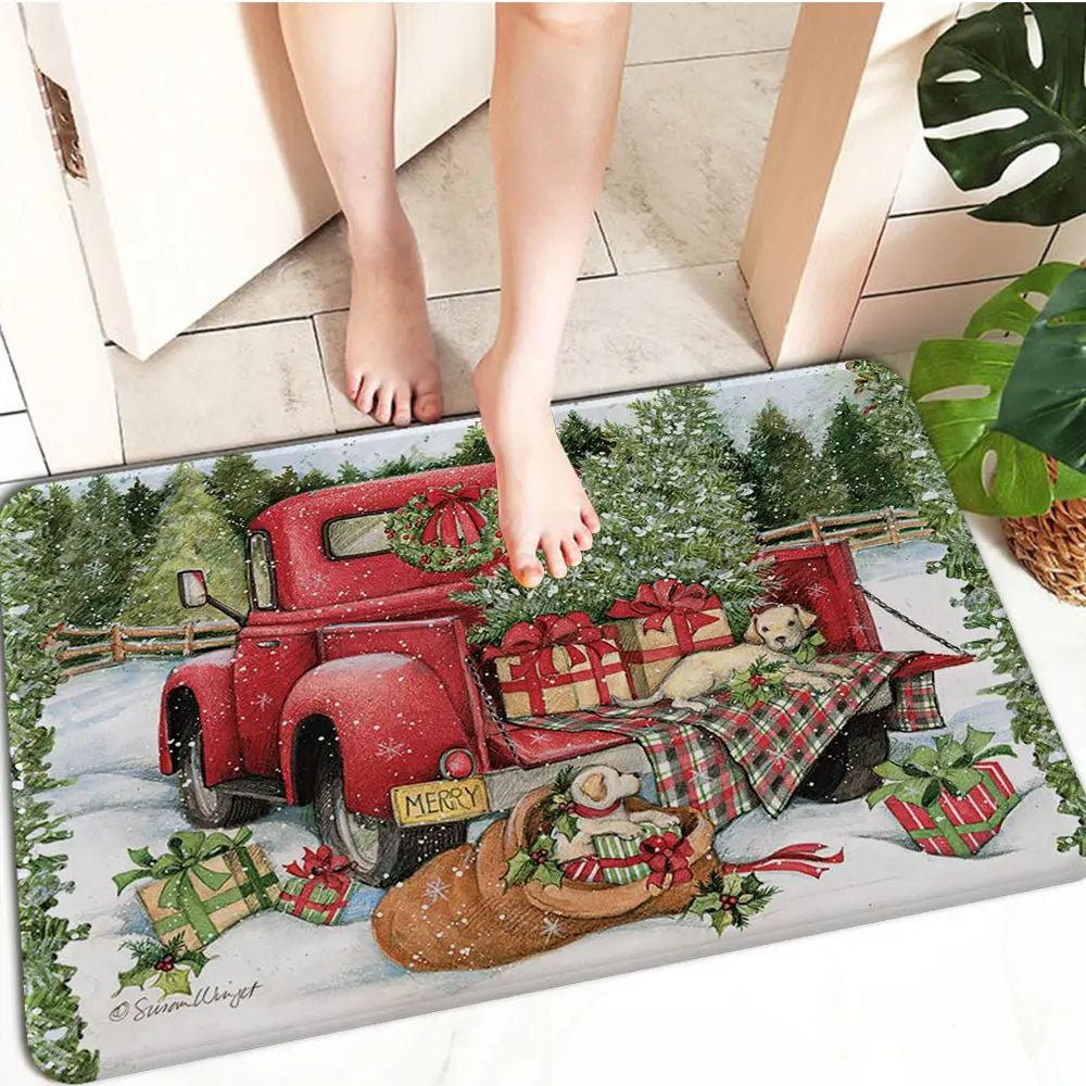FestiveWelcome – Luxe Kerst Deurmat voor je Drempel
