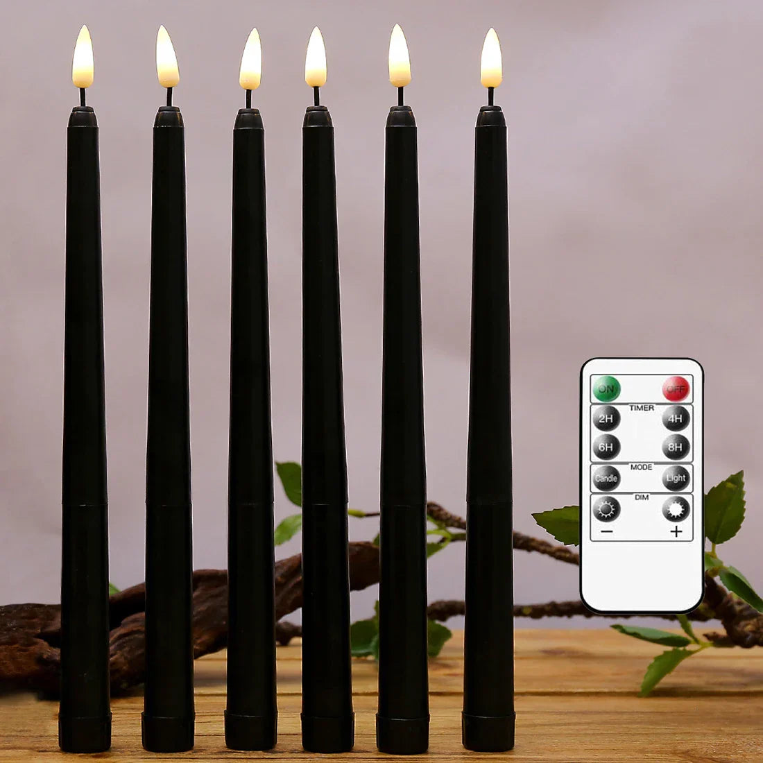 Nightfall LED Kaarsen - Mystieke Zwarte LED Kaarsen voor Halloween