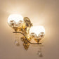 CrystalLuxe – Gouden LED Wandlamp voor Sfeervolle Verlichting