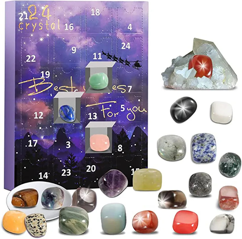 SparklingGems Adventskalender – 24 Kristallen voor Feestelijk Plezier