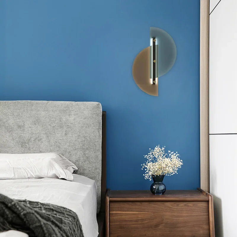 ArcGlow Lamp – Creatieve Glazen Wandlamp