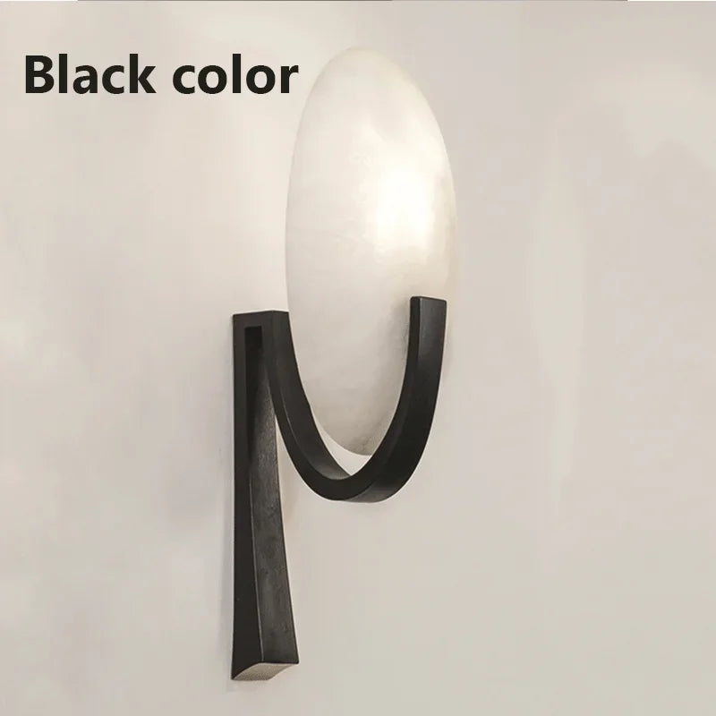 NordicLuxe – Stijlvolle Koperen Marmeren Wandlamp