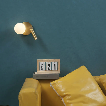 NordicLux - Rotating Glas LED Wandlamp voor Slaapkamer