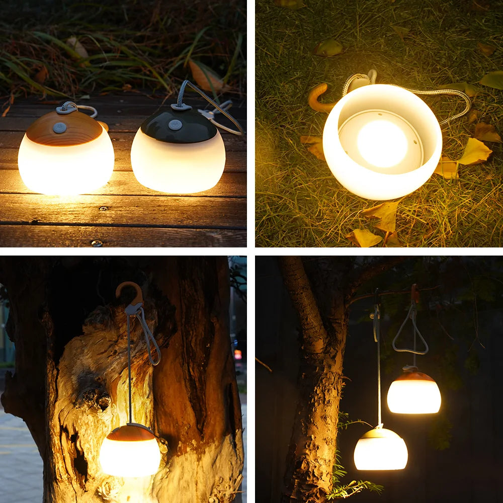 CampGlow - Retro Oplaadbare Campinglamp met USB