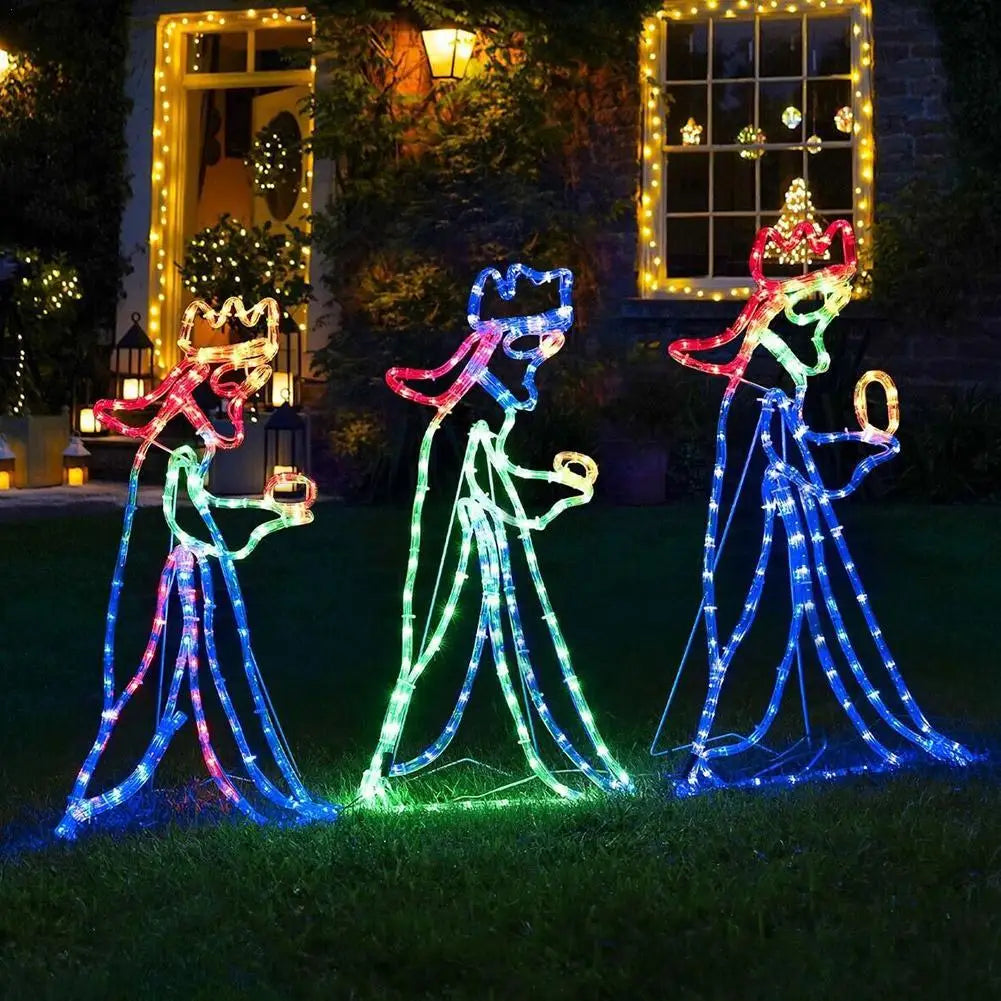 Enchanting Glow Kerstverlichting - Betoverende LED Drie Wijzen Decoratie