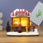 JoyfulMelody Kerstdecoratie - Magisch Muzikaal Popcornhuis voor Feestdecoratie