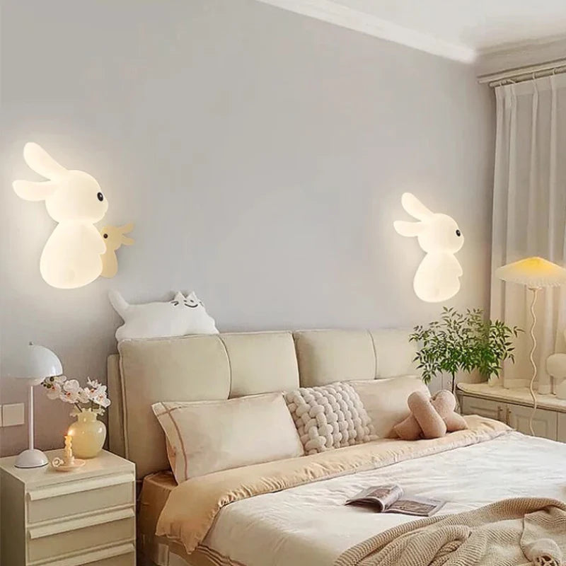 RabbitGlow Lamp - Speelse LED Kinder Wandlamp