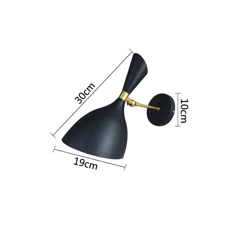 Luminous Haven – Industriële LED Bedlamp voor de Slaapkamer