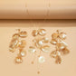 LeafElegance Set - Blad Hanger en Oorbellen