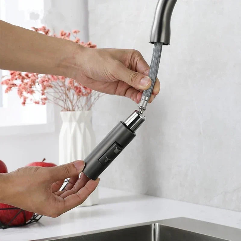 AquaStream Luxe – Verstelbare Keukenkraan met Handdouche