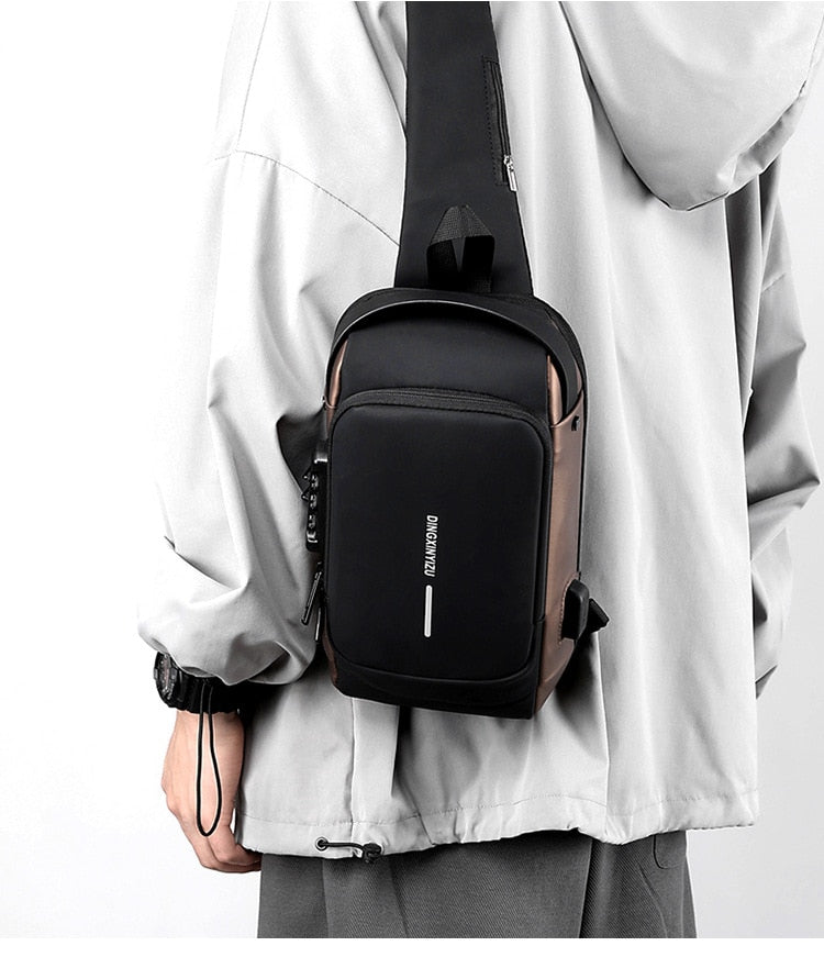 Julian ShoulderBag - Stijlvolle Schoudertas met Oplaadfunctie