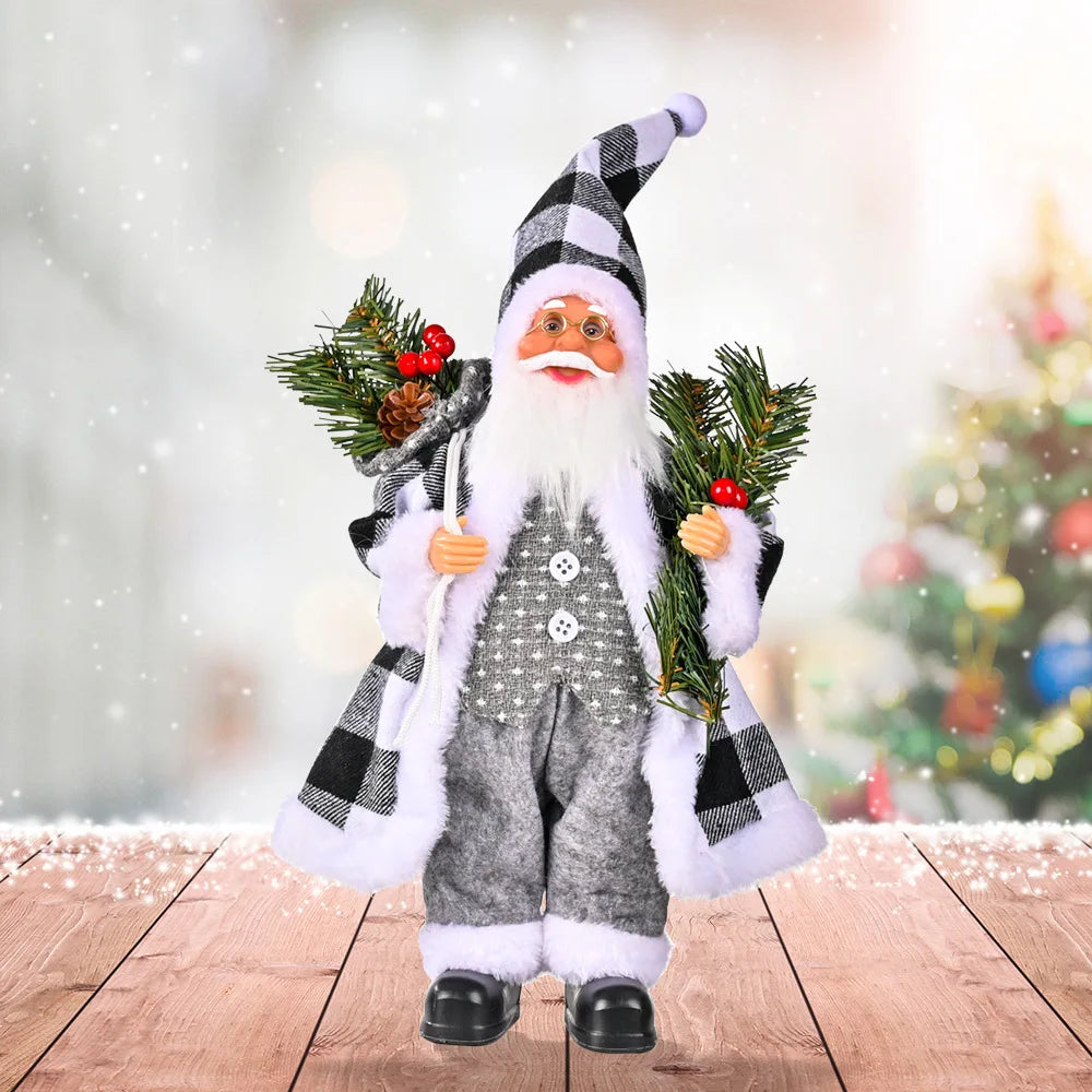 PoupeeFestive Santa Plush - Schattige Kerstman voor Decoratie