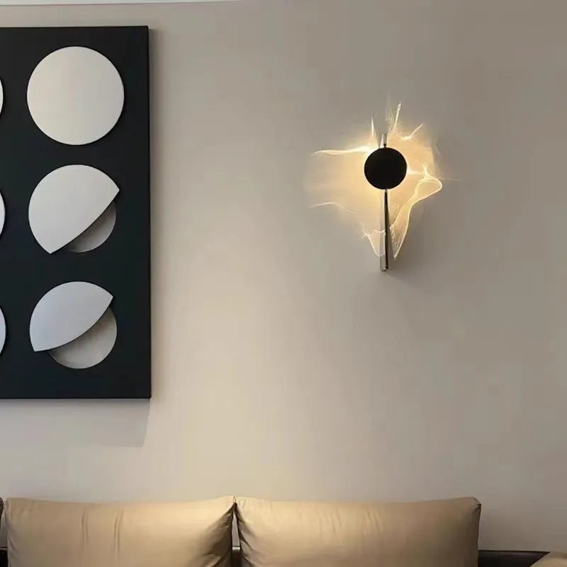 RippleGlow – Luxe Roterende Wandverlichting voor de Kamer