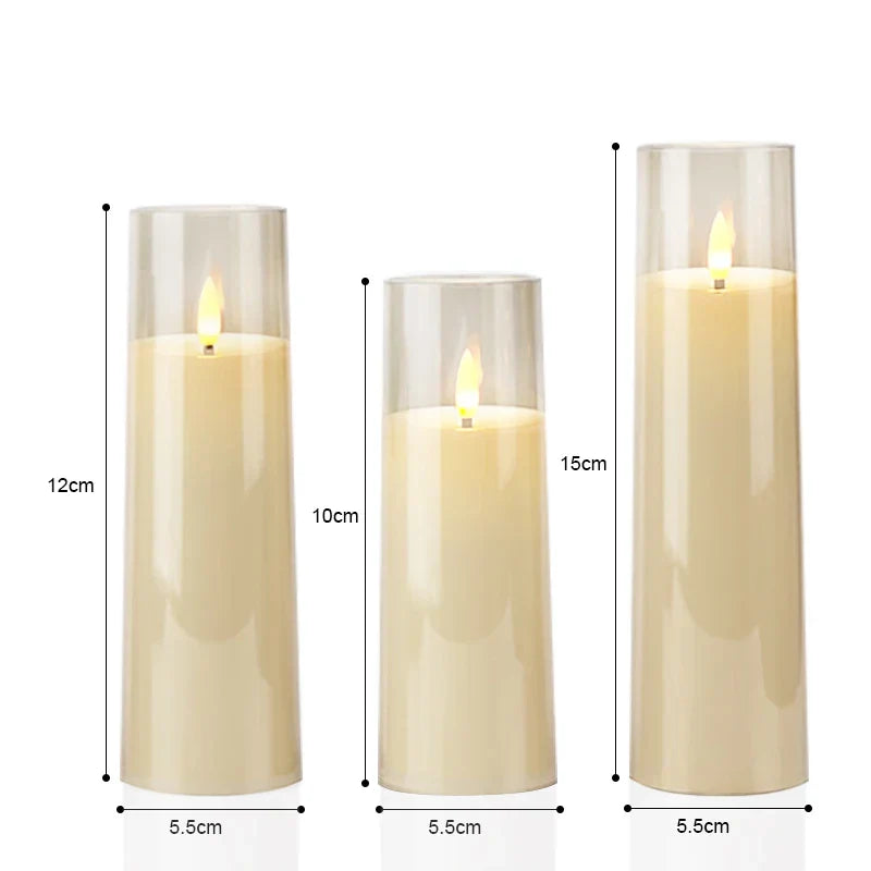 Oplaadbare CandleGlow – Elegante LED Kaarsenset met Afstandsbediening