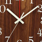 GlowClock – Luxe Houten Wandklok met Nachtverlichting