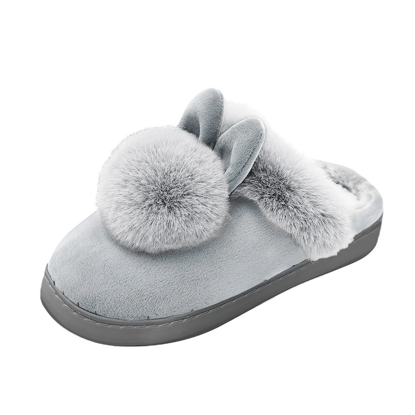 Plush Bunny Pantofells - Luxe Pluche Pantoffels met Schattige Konijnenoren voor Thuis