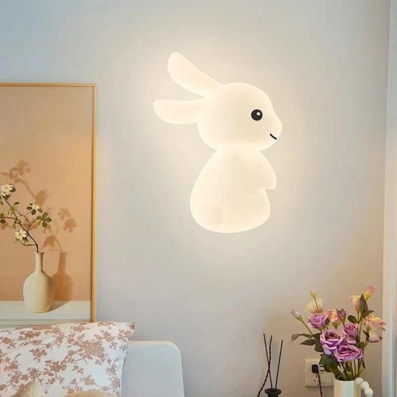 RabbitGlow Lamp - Speelse LED Kinder Wandlamp