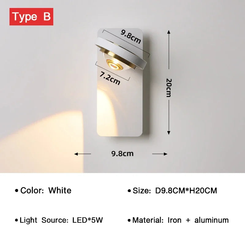 BrightTurn – Verstelbare LED Wandlamp voor Elke Ruimte
