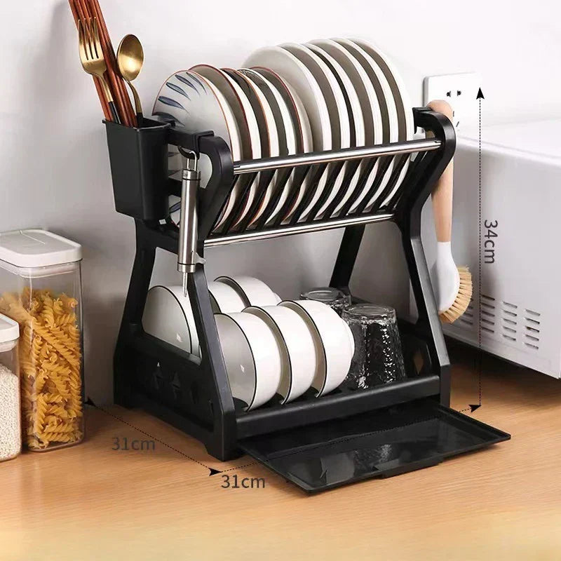 RackMaster - Elegante Opvouwbare Afdruiprek voor de Keuken