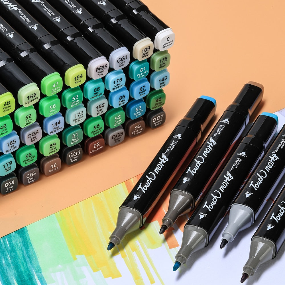 MangaMarkers - Creatieve Kleurpenselen voor Kunst