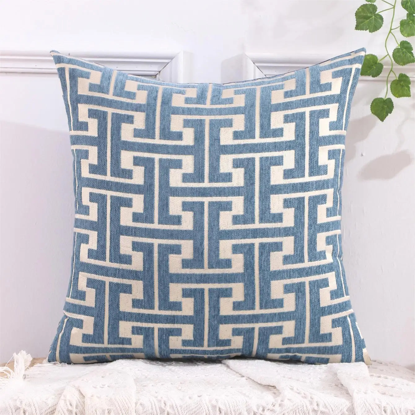 Serenité Luxe Kussenhoes - Gestreepte Kussenhoes voor een Warm Thuis