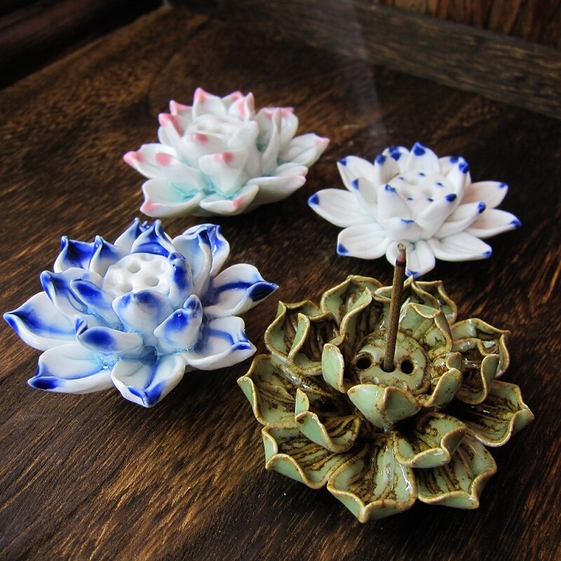 LotusBloom Incense Holder - Elegante Geuraccessoire voor Thuis