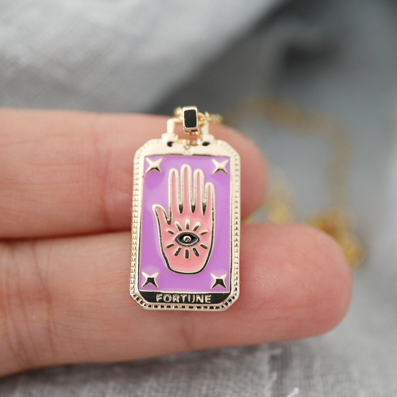 Enchanting Tarot Card Necklace | Discover the Meaning Behind Each Charm