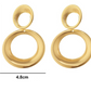 Gouden Cirkel Oorbellen | Unieke Statement Sieraden voor een Gedurfde Look