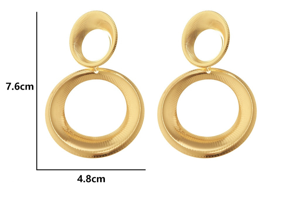 Gouden Cirkel Oorbellen | Unieke Statement Sieraden voor een Gedurfde Look