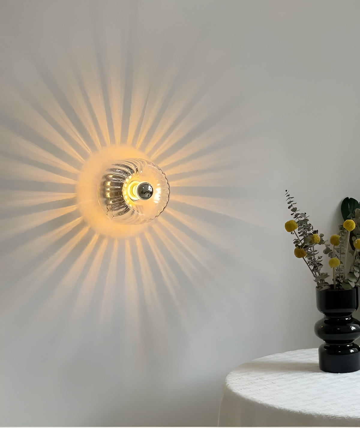 ScandiElegance Wandlamp – Moderne Glazen Verlichting met Bauhaus Charme