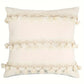 Bohemian Kussenhoes - Geometrisch Kussenhoes in Beige met Franjes
