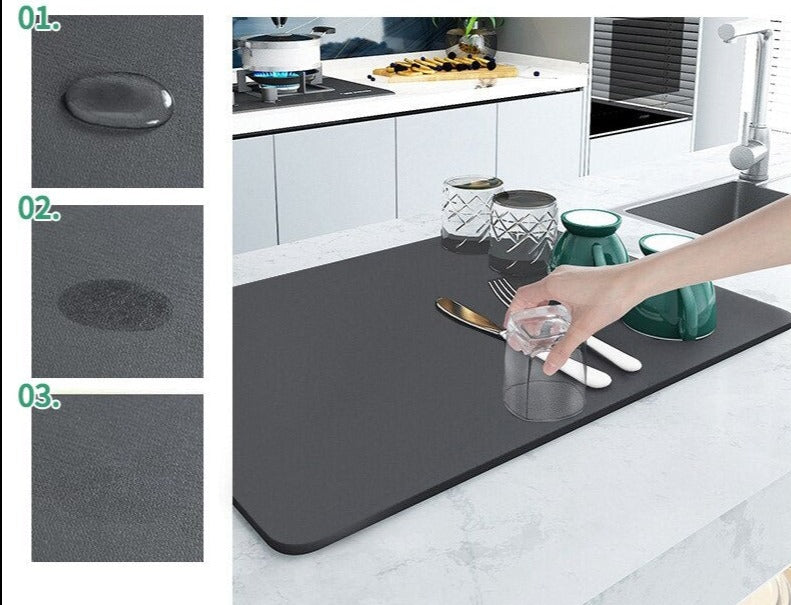 AbsorpTowel Mat - Antislip, Ultra-absorberend en Stijlvol