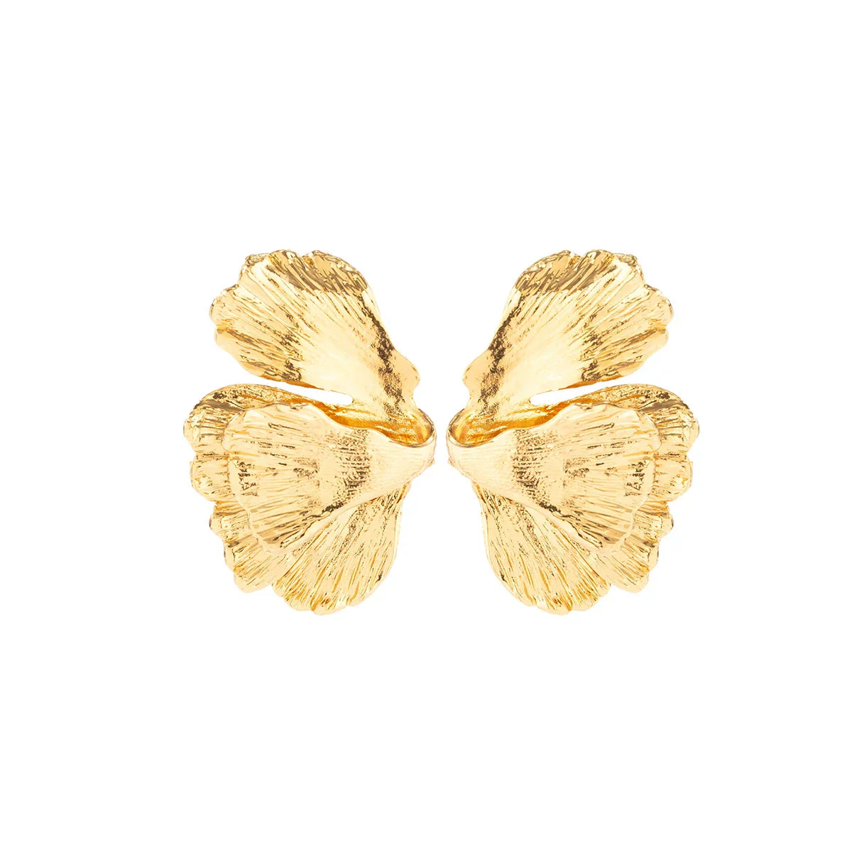 BlossomMetal Earrings – Elegante Bloemblaadjes in Metaal