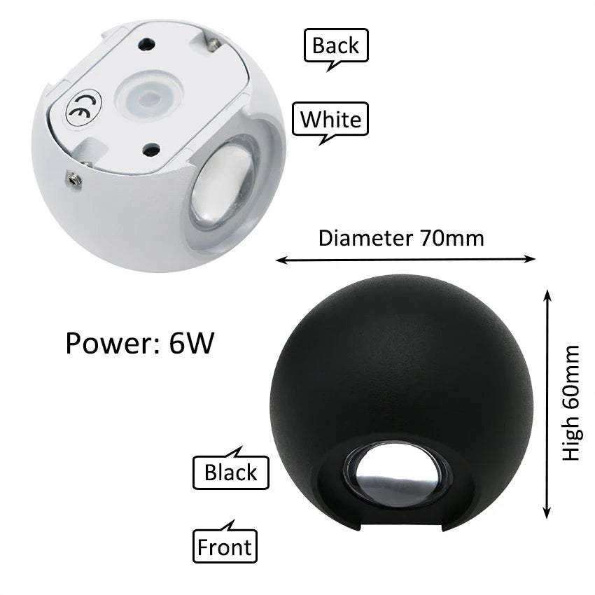 SolarGlow - 6W Wandlamp voor Buiten