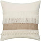 Bohemian Kussenhoes - Geometrisch Kussenhoes in Beige met Franjes