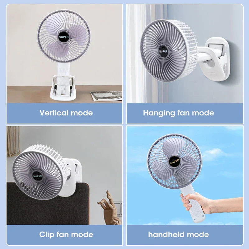 BreezeWave 4-in-1 Ventilator - Krachtige Koeling voor Elke Situatie