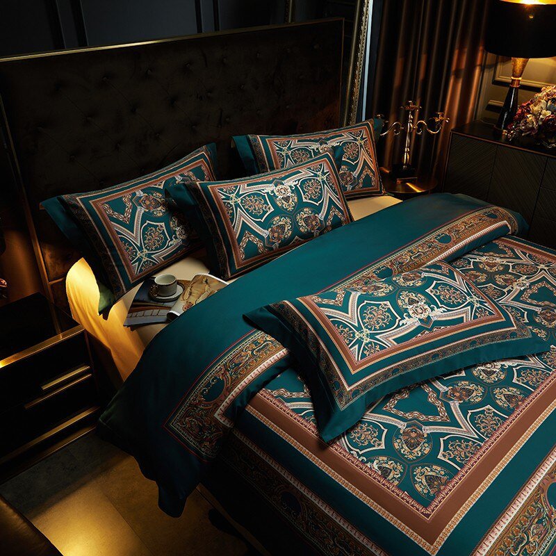 Vintage Grandeur - Luxe Dekbedovertrekset van Egyptisch Katoen