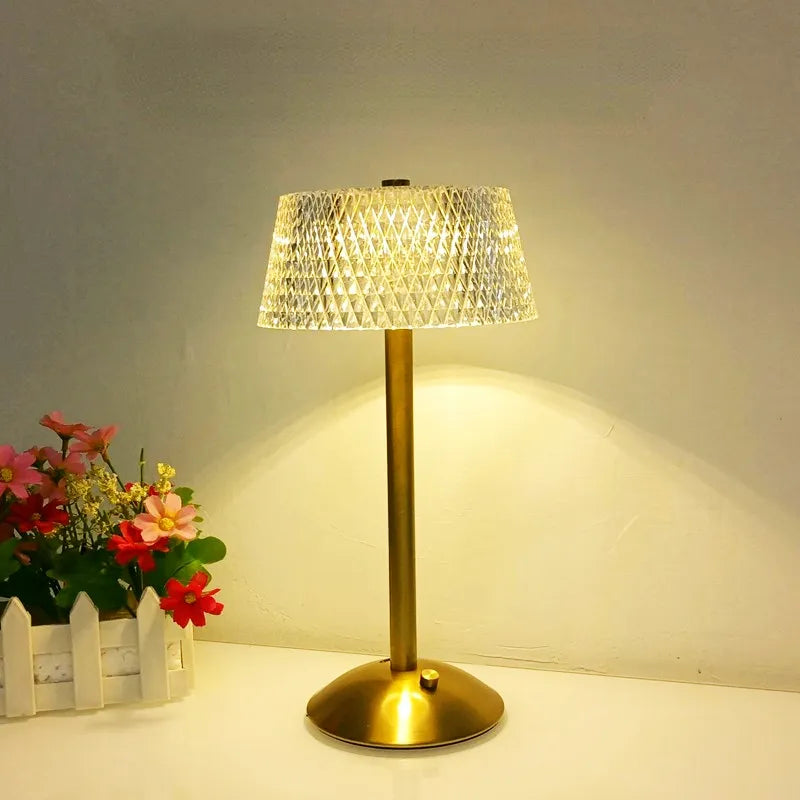 Glamour - Dimbare LED Bureaulamp met Diamantvorm