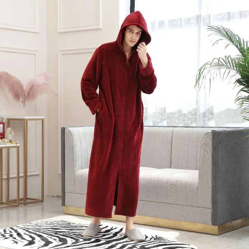OversizeWarm Badjas - Luxe Oversized Flanellen Draagcomfort