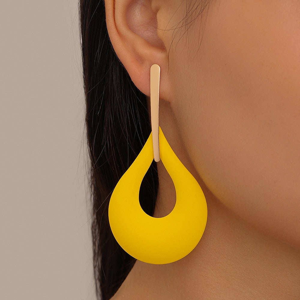 Vibrant Artistic Drop Earrings | Unique Design