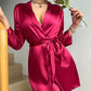 ChicWrap Morning Gown - Luxe Glacé Zijde Ochtendjurk