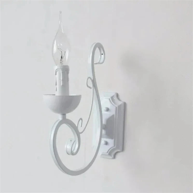 LuminousEra - Witte Muurlamp met E14 Kaarslicht