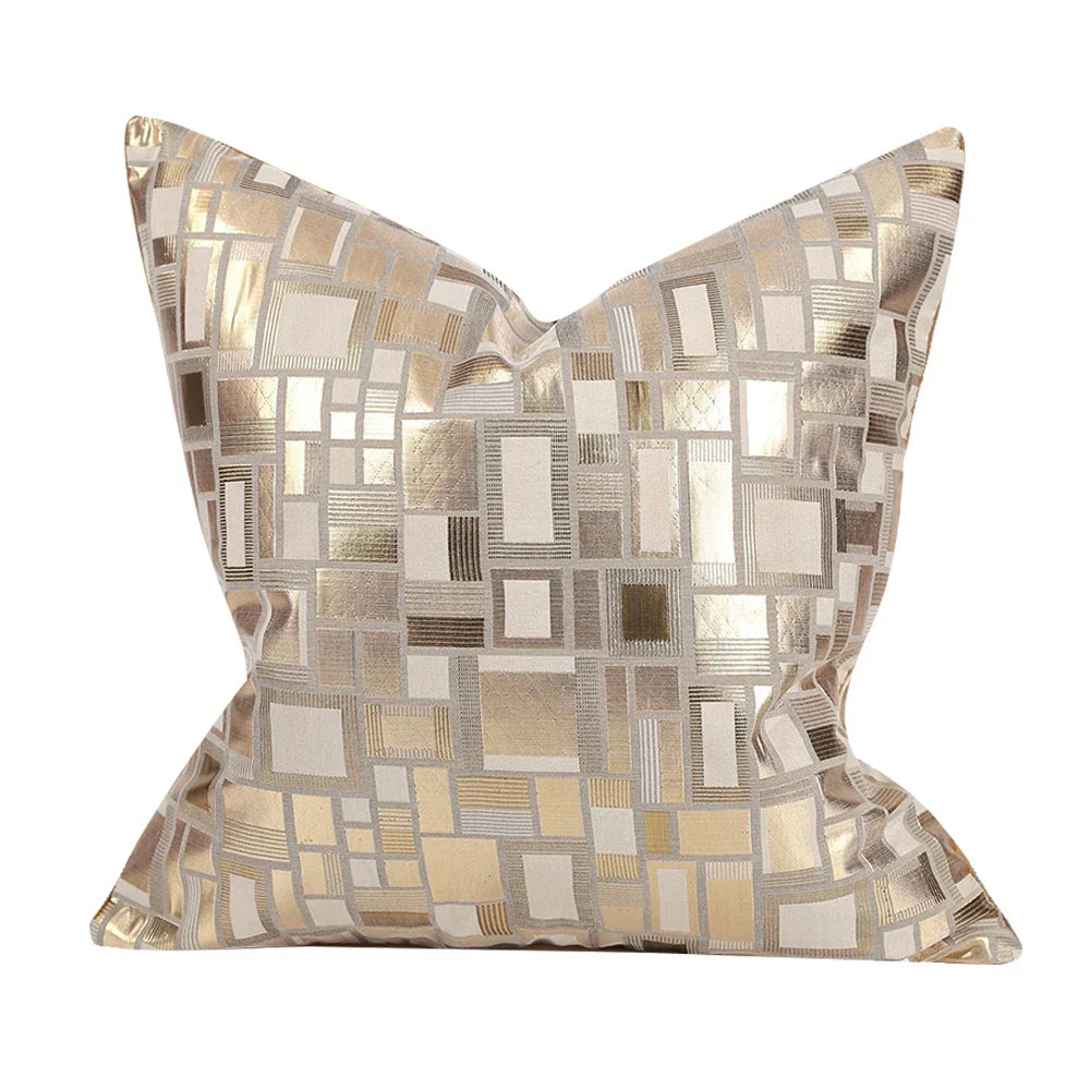 LuminaRest Kussenhoes - Luxueuze Kussenhoes met Abstract Design voor Moderne Interieurs