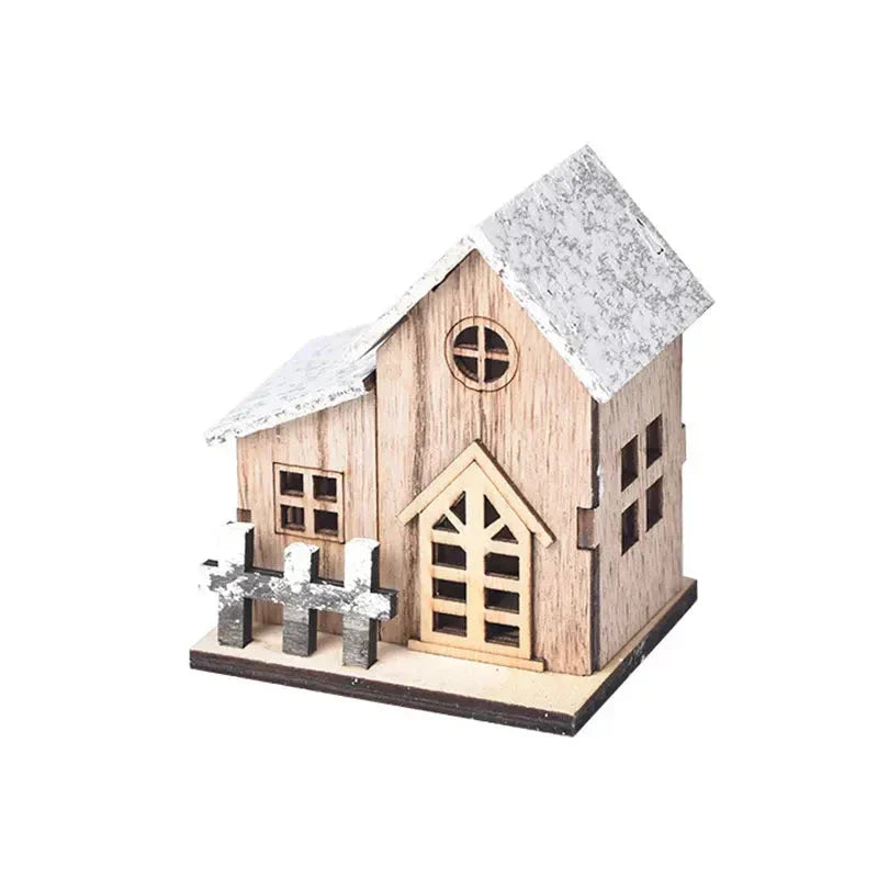 FrostGlitter Kerstlanterns - Betoverende Huisvormige kerstversiering voor een Magische Sfeer